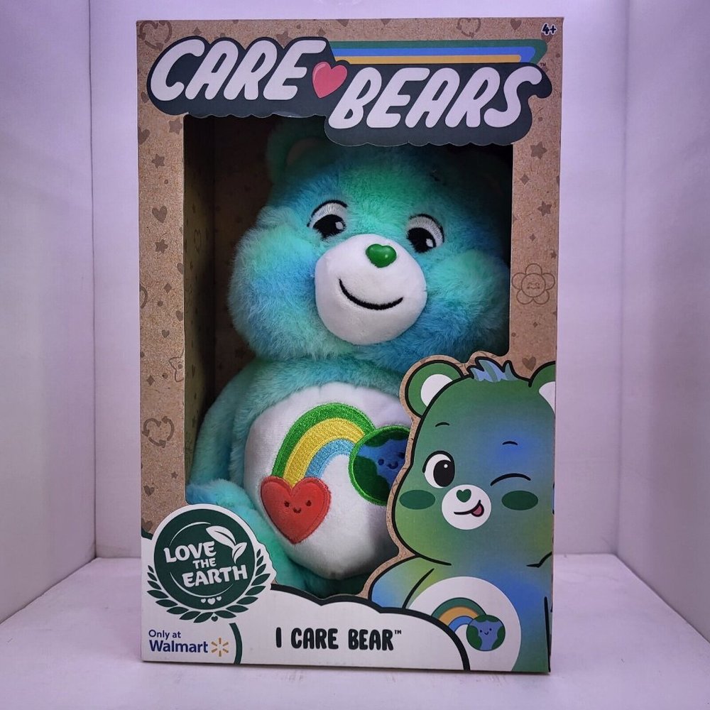New Care Bears 14 Inch I Care Bear Love the Earth‎ Plush Walmart Exclusive Toy